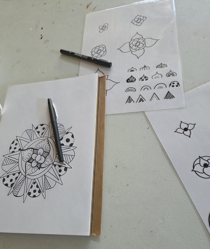 Atelier de zen art en camping dans les Landes