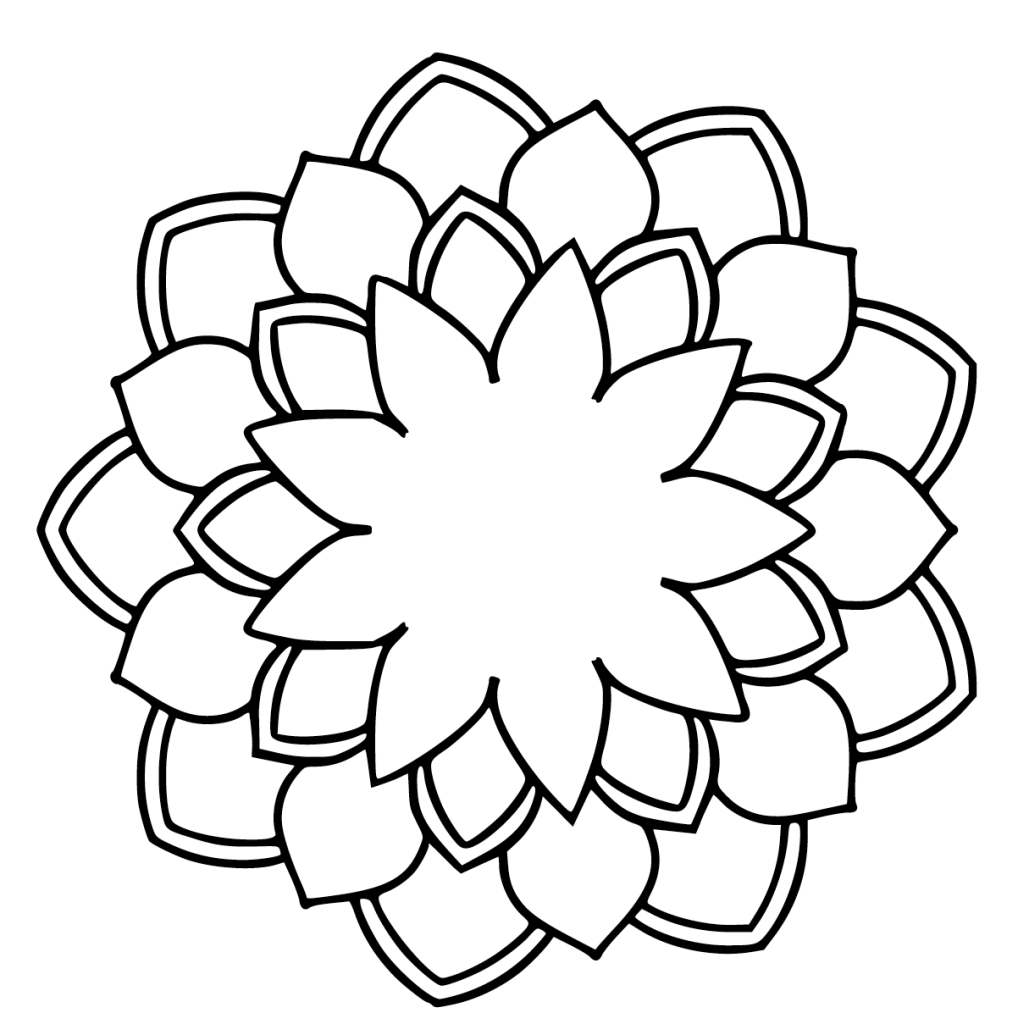 Mandala à colorier ou compléter