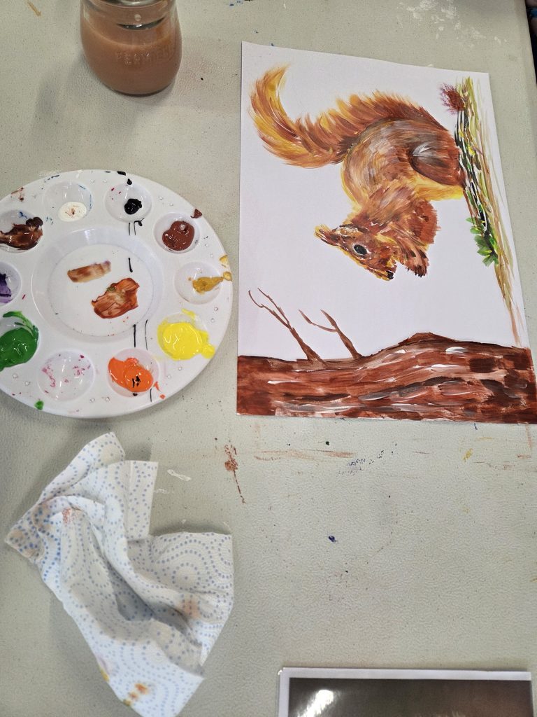 Peinture en atelier créatif dans un camping landais, été 2026