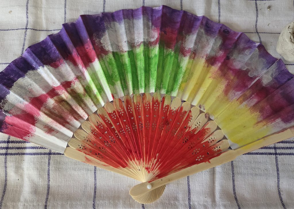 Atelier peinture et customisation d'éventail