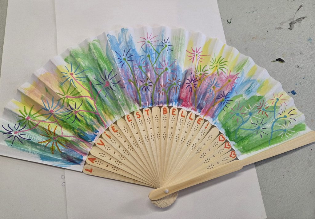 Atelier peinture et customisation d'éventail