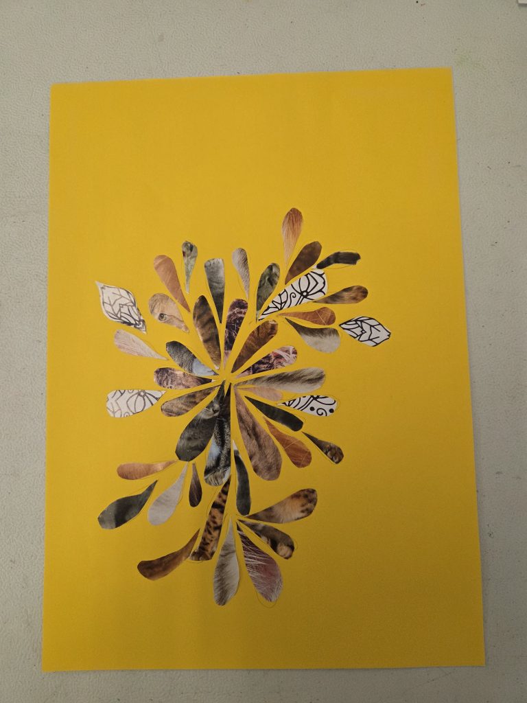 Atelier collage créatif dans les Landes